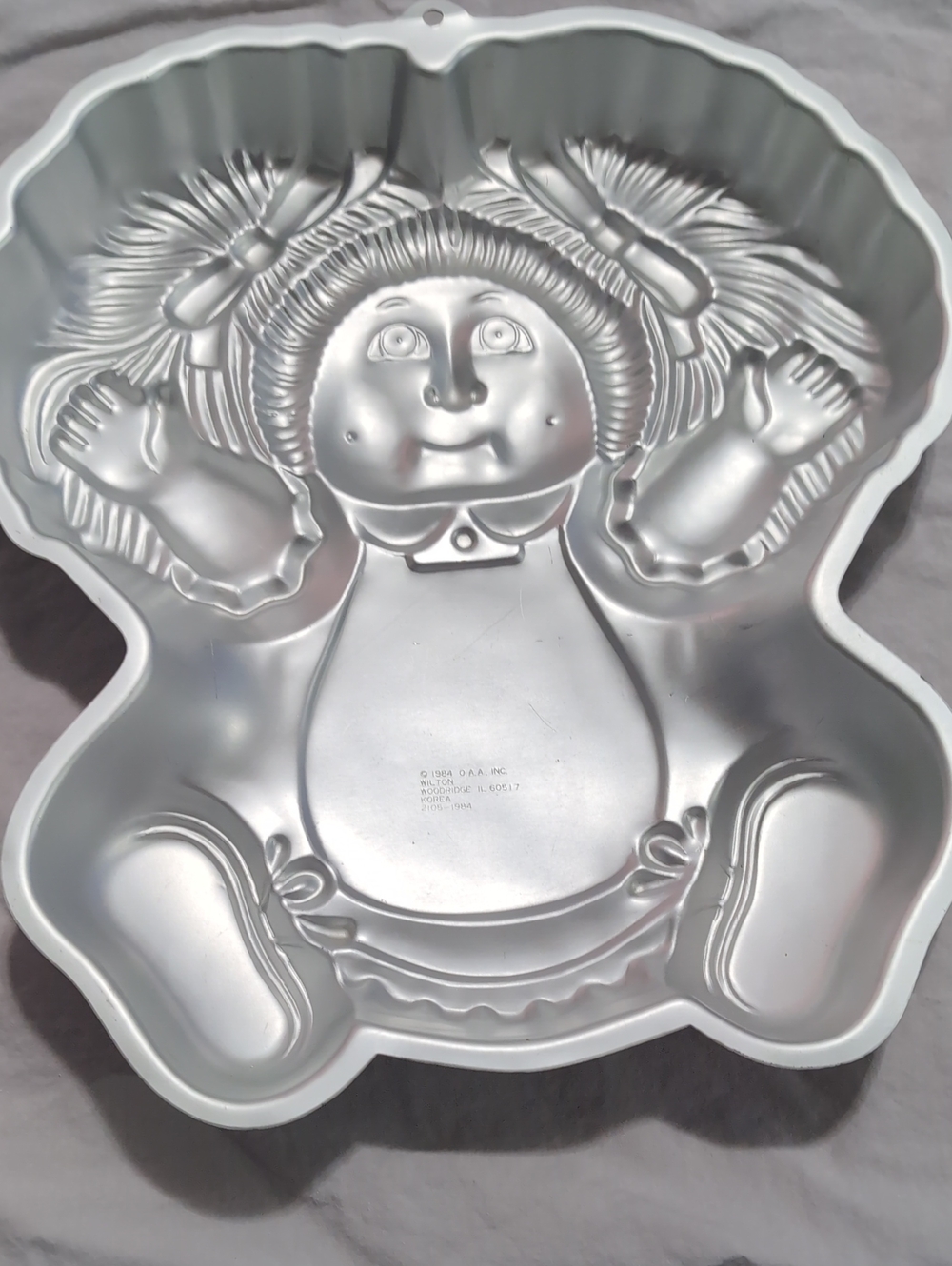Vintage 1984 Wilton Cabbage Patch Doll Shaped Cake Pan EUC *BIN